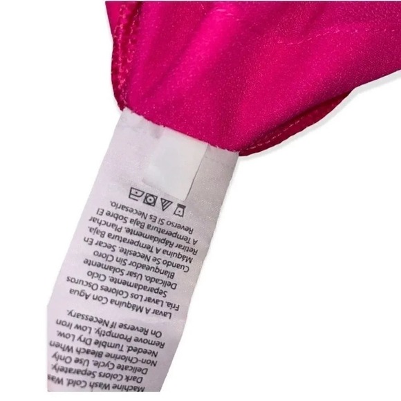 Hot Pink Running Shorts Athletic Gym Activewear Reflective Stripe - Picture 4 of 9